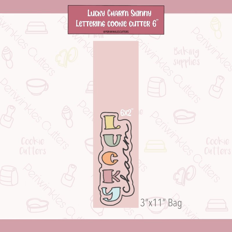 Lucky Charm Long Cookie Cutter - Periwinkles Cutters