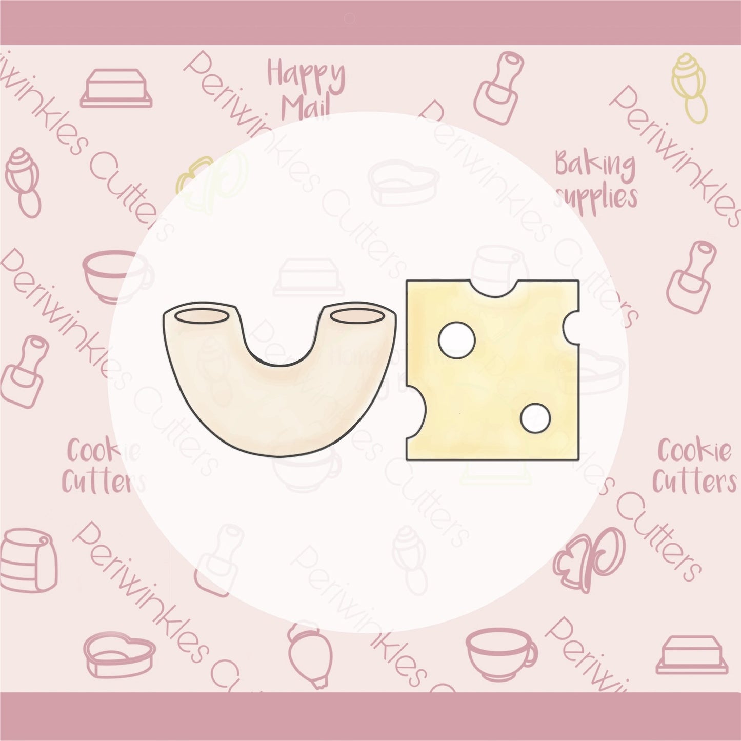 Mac and Cheese Cookie Cutter - Periwinkles Cutters