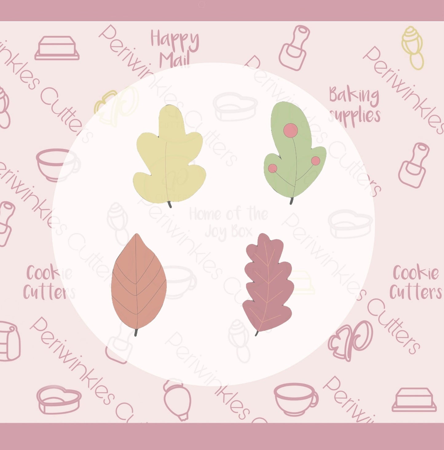 Maddie's Fall Leaves Cookie Cutter - Periwinkles Cutters