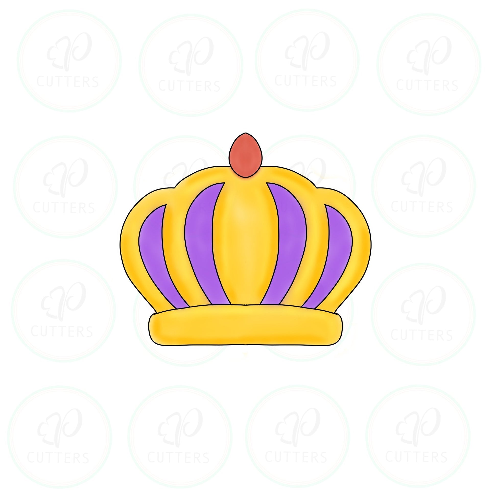 Mardi Crown - Mardi Gras - Periwinkles Cutters