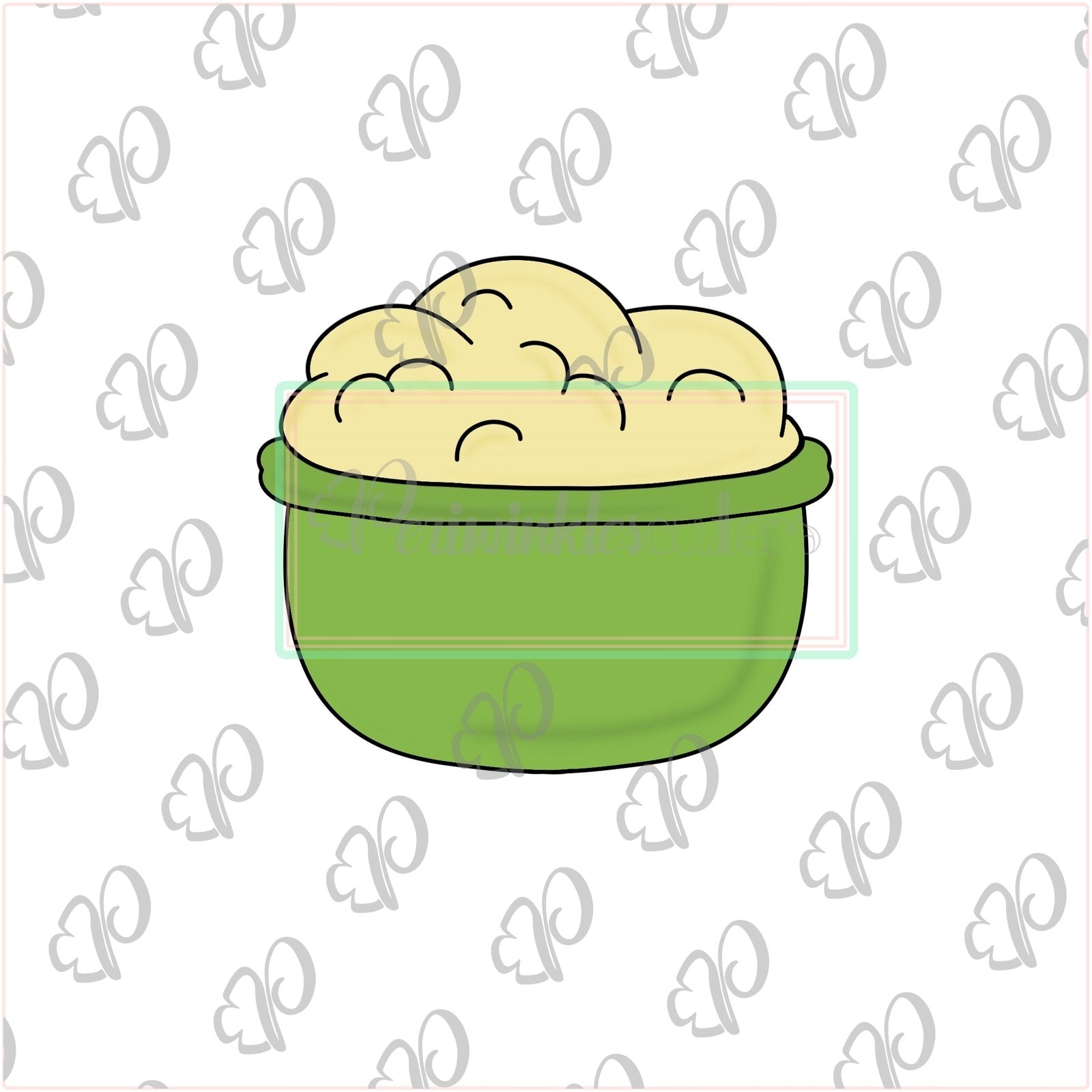 Mashed Potatoes Cookie Cutter - Periwinkles Cutters