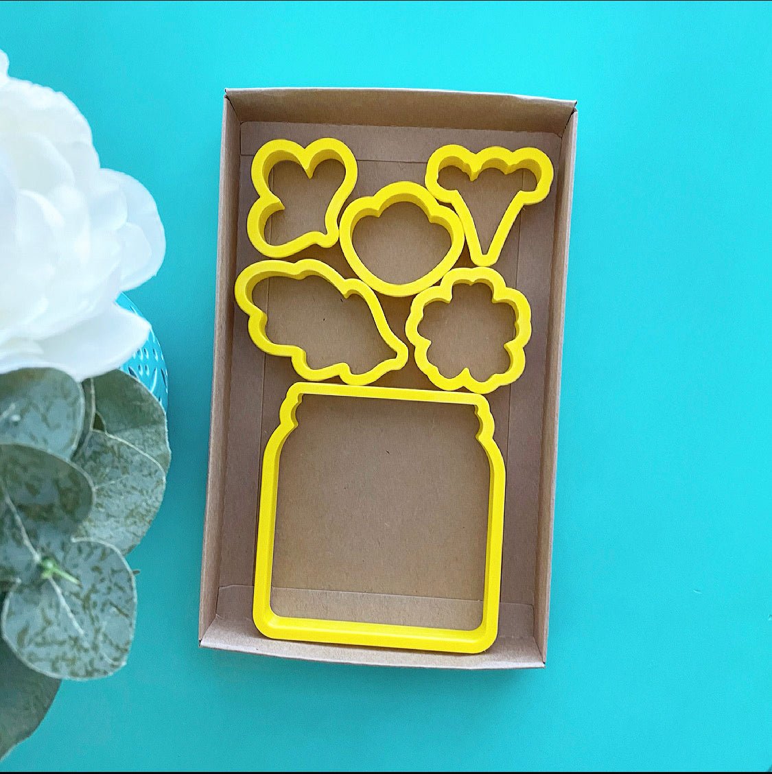 Mason Bouquet 6 pieces Cookie Cutter Set - Periwinkles Cutters