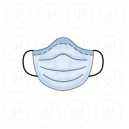 Medical - Face Mask Cookie Cutter - Periwinkles Cutters