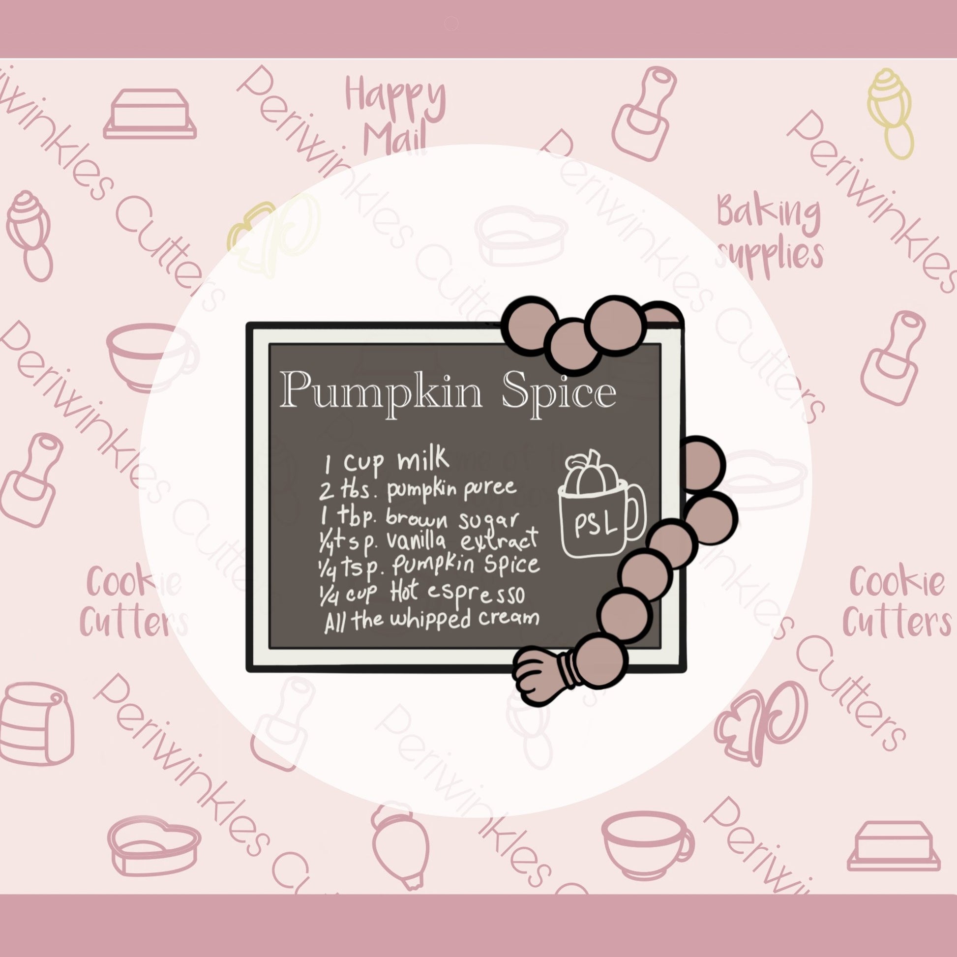 Message Board Cookie Cutter - Periwinkles Cutters