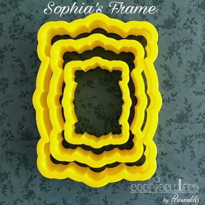 Mia Plaque Cookie Cutter - Periwinkles Cutters