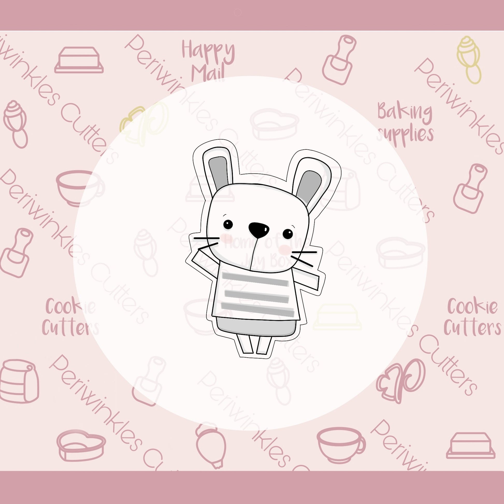 Modern Bunny Cookie Cutter - Periwinkles Cutters