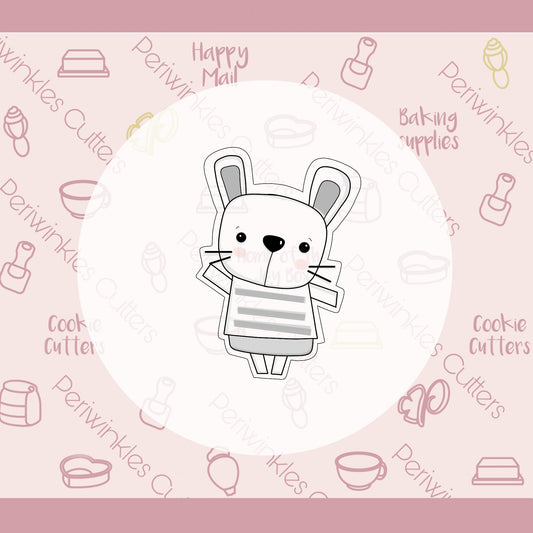 Modern Bunny Cookie Cutter - Periwinkles Cutters