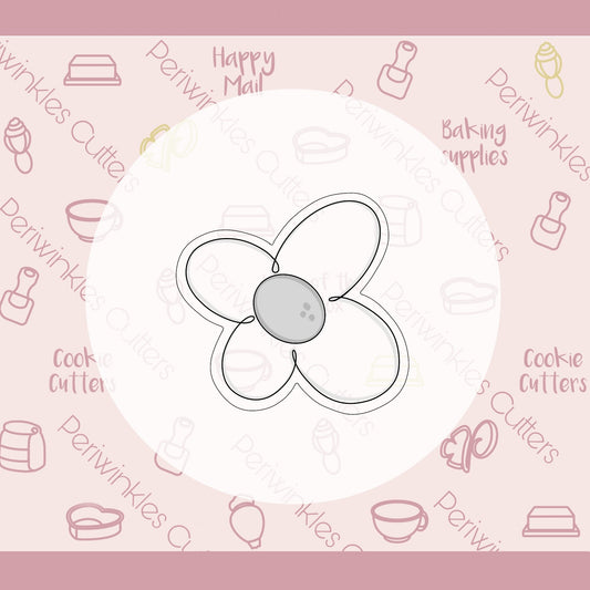 Modern Easter Flower Cookie Cutter - Periwinkles Cutters