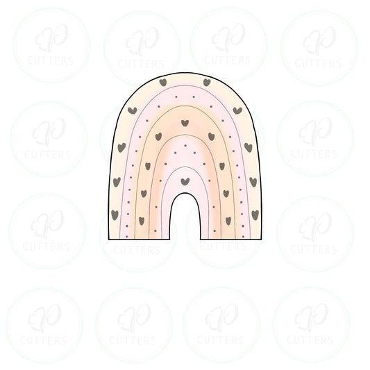 Modern Rainbow Cookie Cutter - Periwinkles Cutters