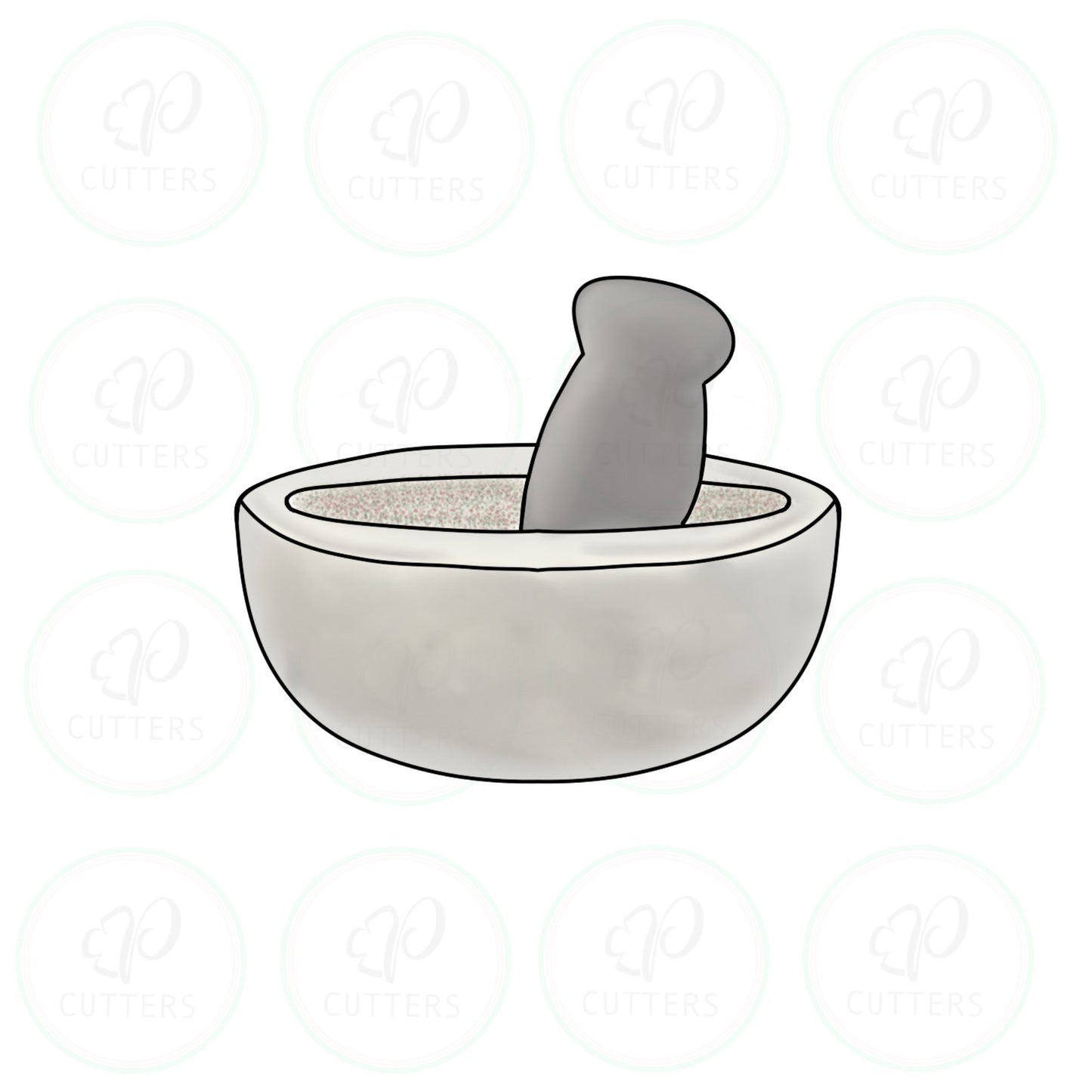 Mortar Cookie Cutter - Periwinkles Cutters