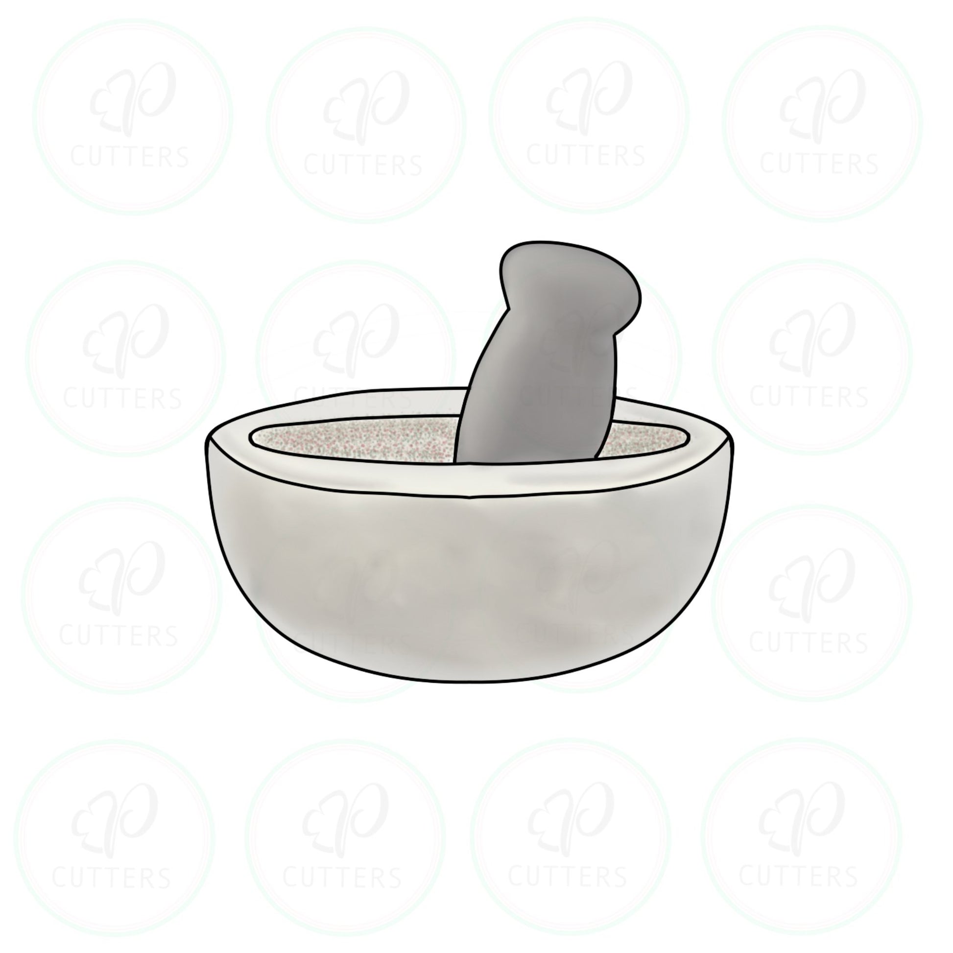 Mortar Cookie Cutter - Periwinkles Cutters