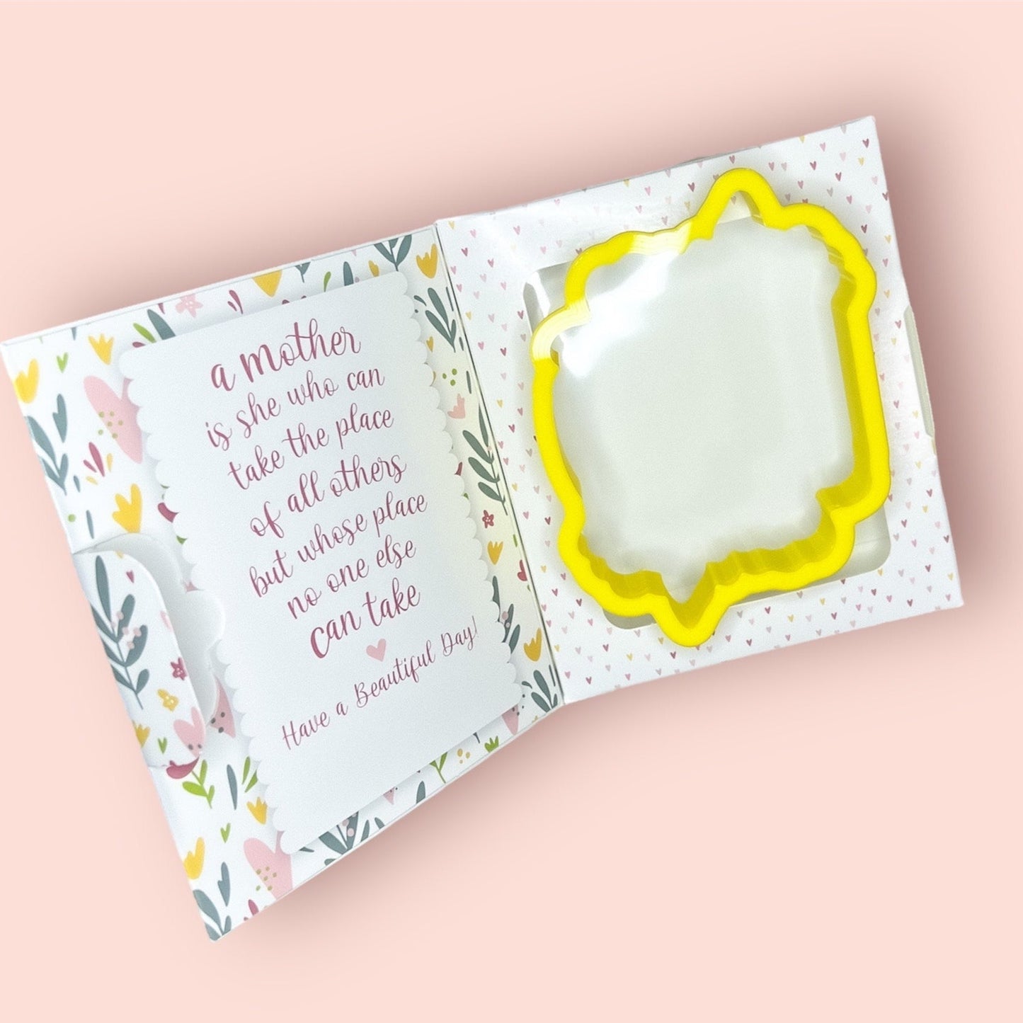 Mother's Day Greeting Card Cookie Cutter - Periwinkles Cutters