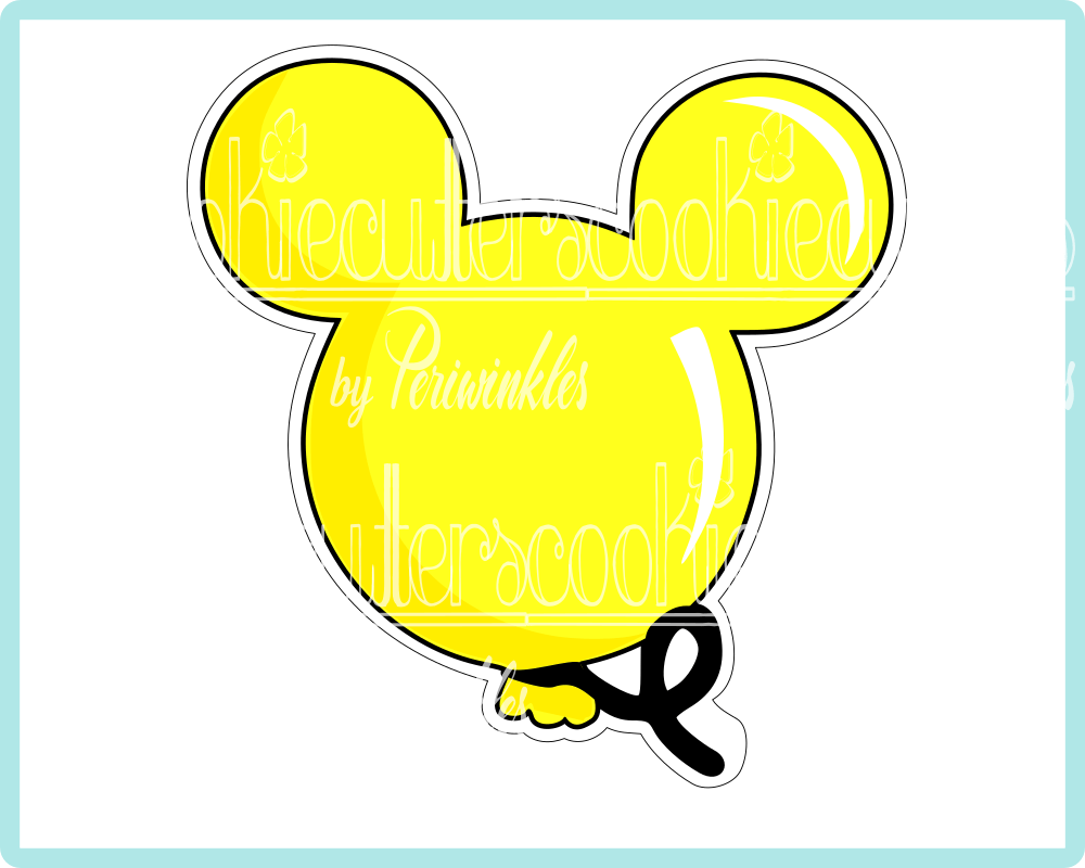 Mouse Balloon Cookie Cutter - Periwinkles Cutters