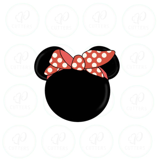 Mouse Bandana Head Cookie Cutter - Periwinkles Cutters