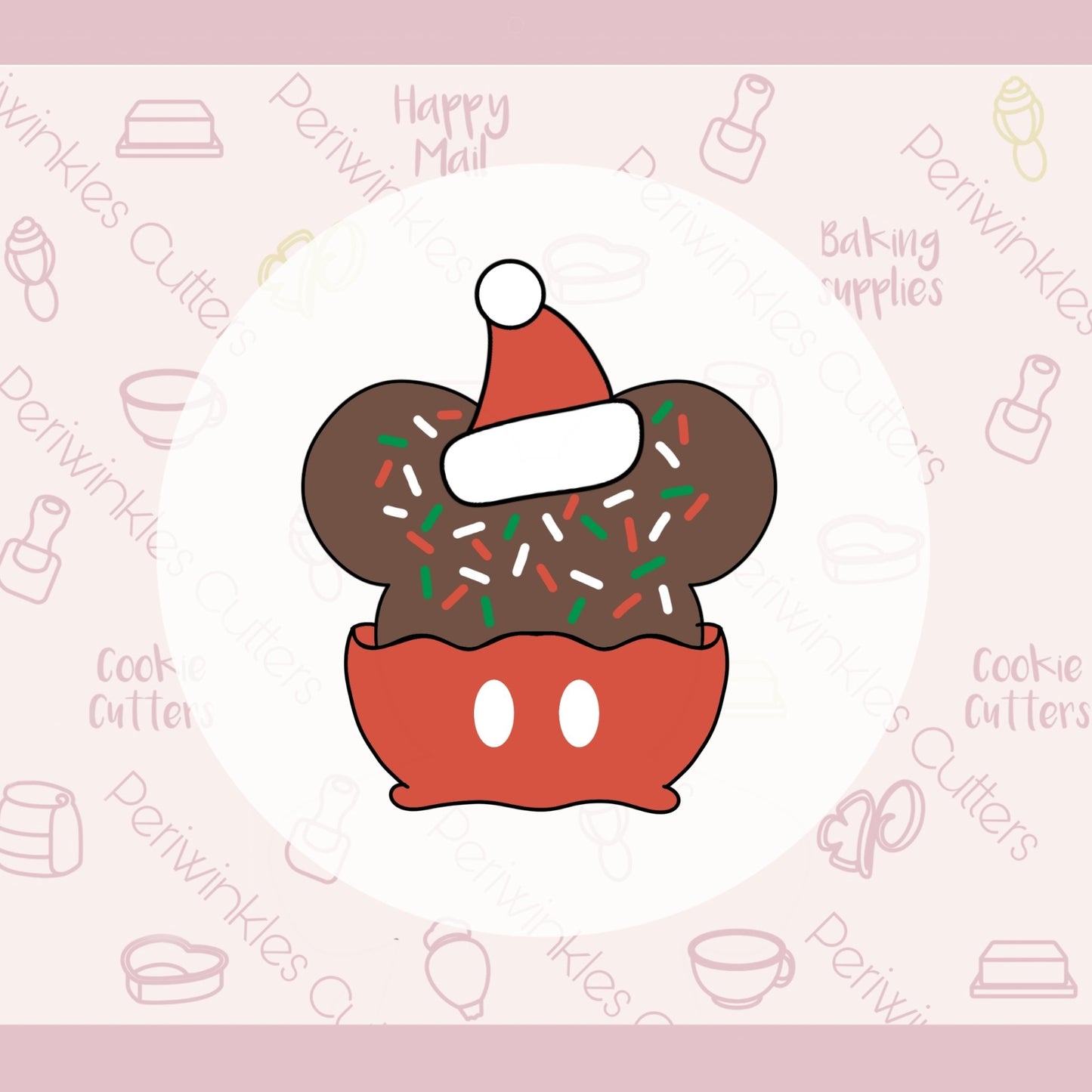 Mouse Chocolate Bomb Cookie Cutter - Periwinkles Cutters
