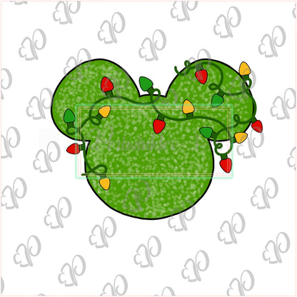 Mouse Christmas Lights Cookie Cutter - Periwinkles Cutters