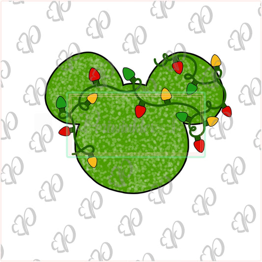 Mouse Christmas Lights Cookie Cutter - Periwinkles Cutters