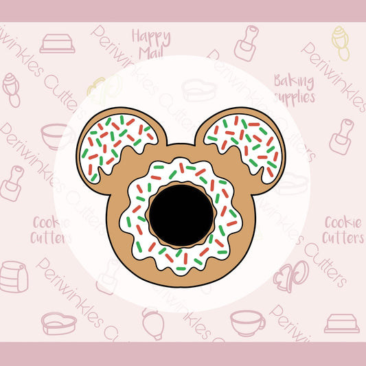 Mouse Donut cut out Cookie Cutter - Periwinkles Cutters