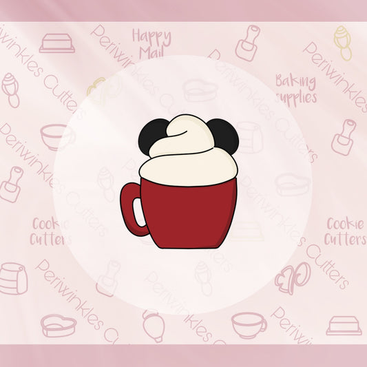 Mouse Ears Cocoa Mug Cookie Cutter - Periwinkles Cutters