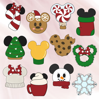 Mouse Ears Cotton Candy Lollipop Cookie Cutter - Periwinkles Cutters