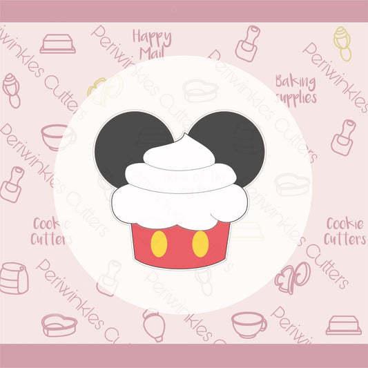 Mouse Ears Cupcake Cookie Cutter - Periwinkles Cutters