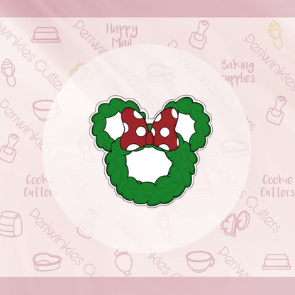 Mouse Ears Door Wreath Cookie Cutter - Periwinkles Cutters