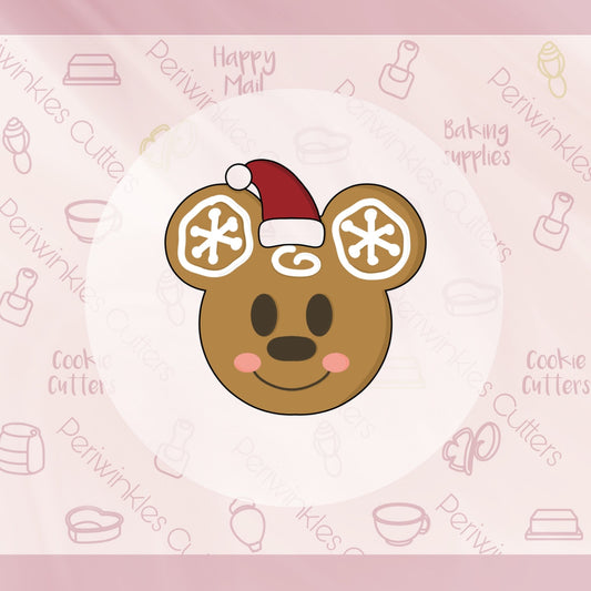 Mouse Ears Gingerbread Boy Cookie Cutter - Periwinkles Cutters