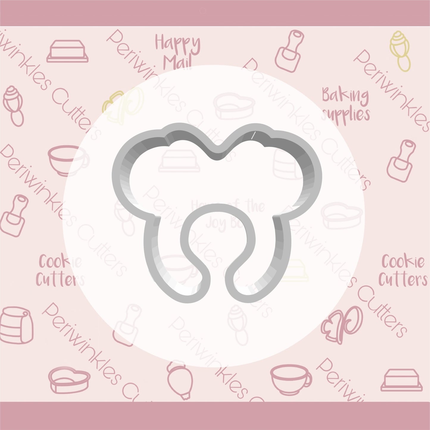 Mouse Ears Headband Cookie Cutter - Periwinkles Cutters