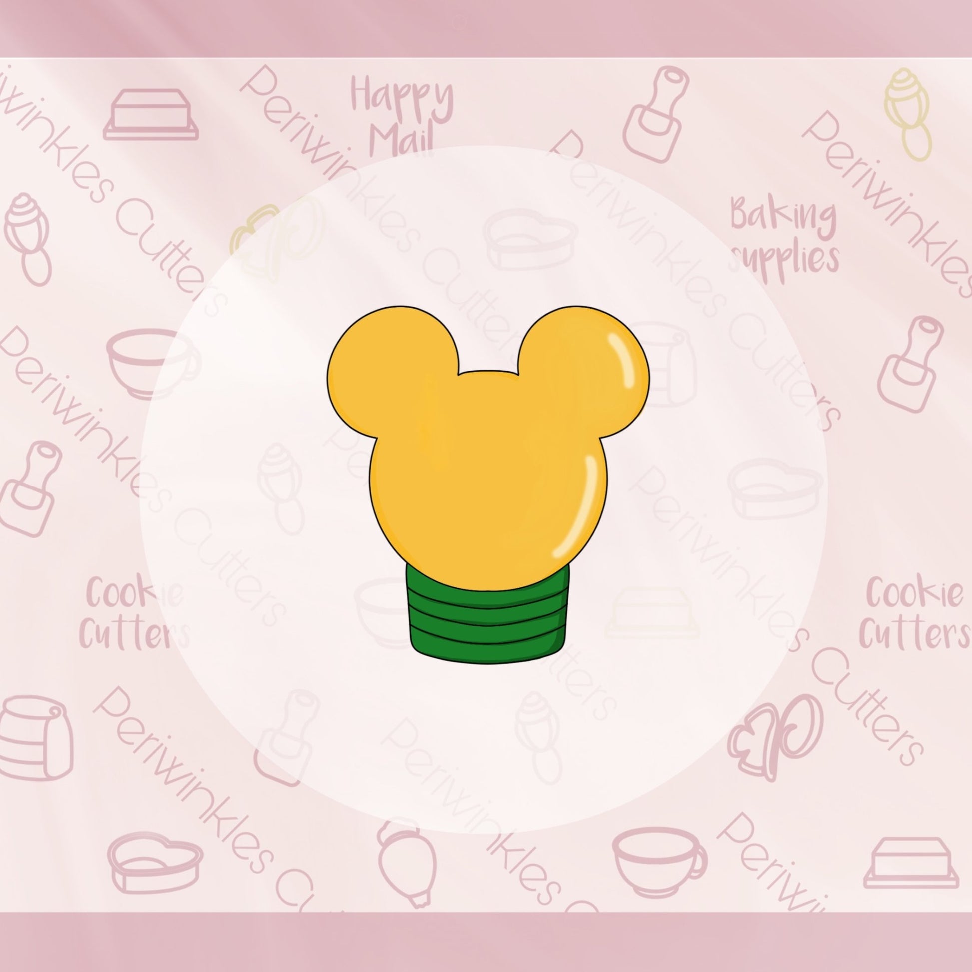Mouse Ears Light Bulb Cookie Cutter - Periwinkles Cutters
