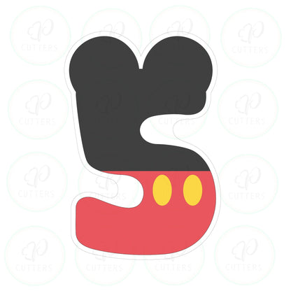 Mouse Ears Numbers Cookie Cutter - Periwinkles Cutters