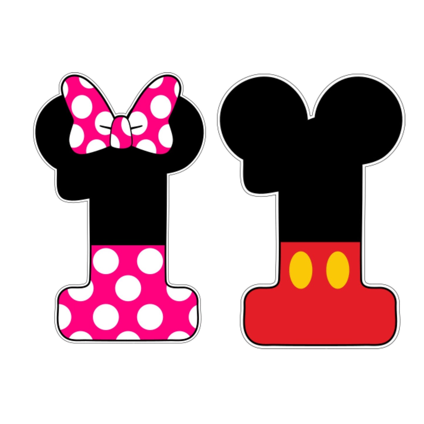 Mouse Ears Numbers Cookie Cutter - Periwinkles Cutters