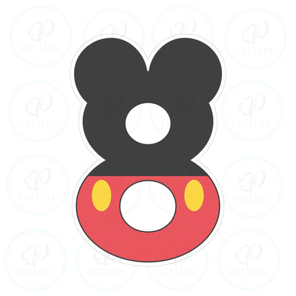 Mouse Ears Numbers Cookie Cutter - Periwinkles Cutters