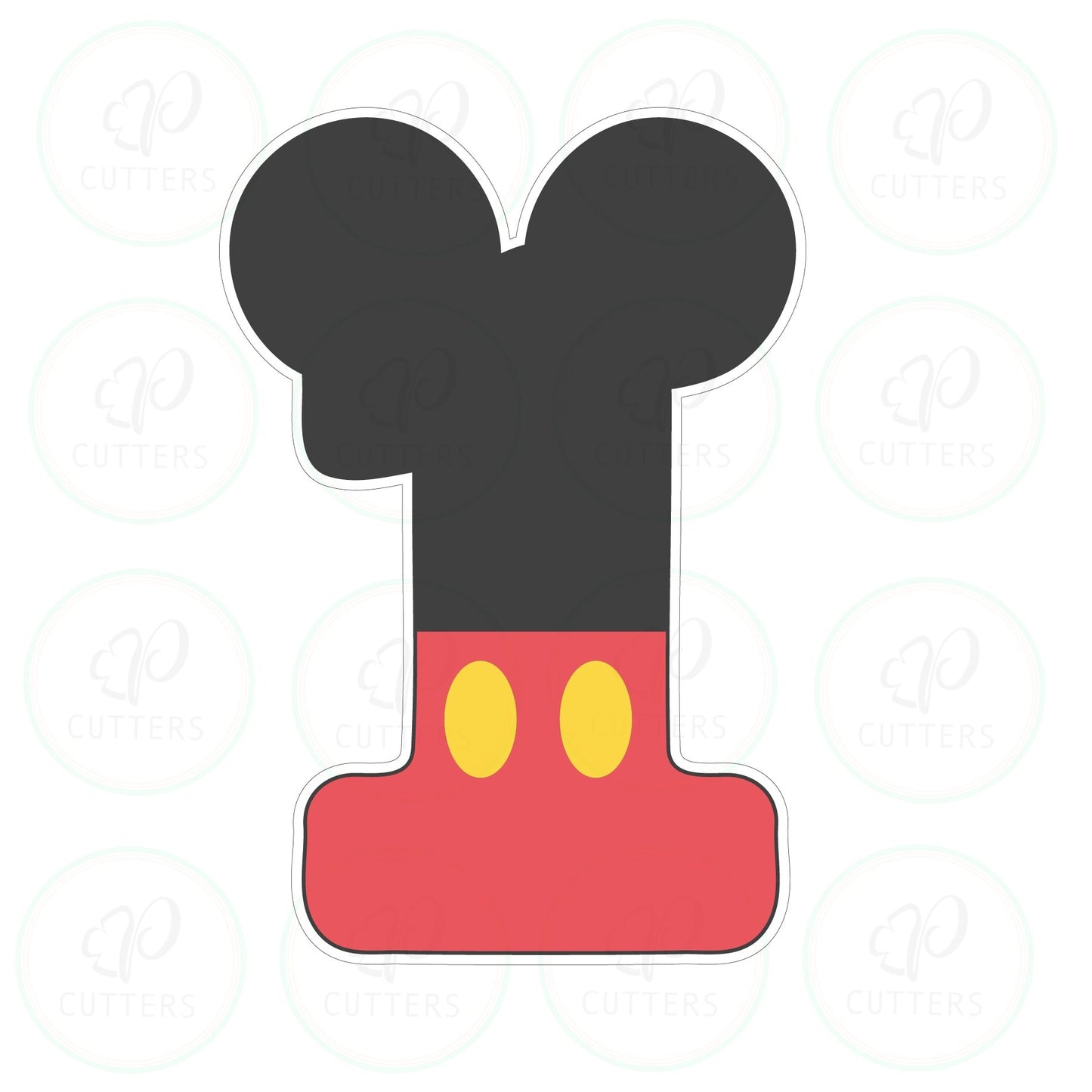 Mouse Ears Numbers Cookie Cutter - Periwinkles Cutters