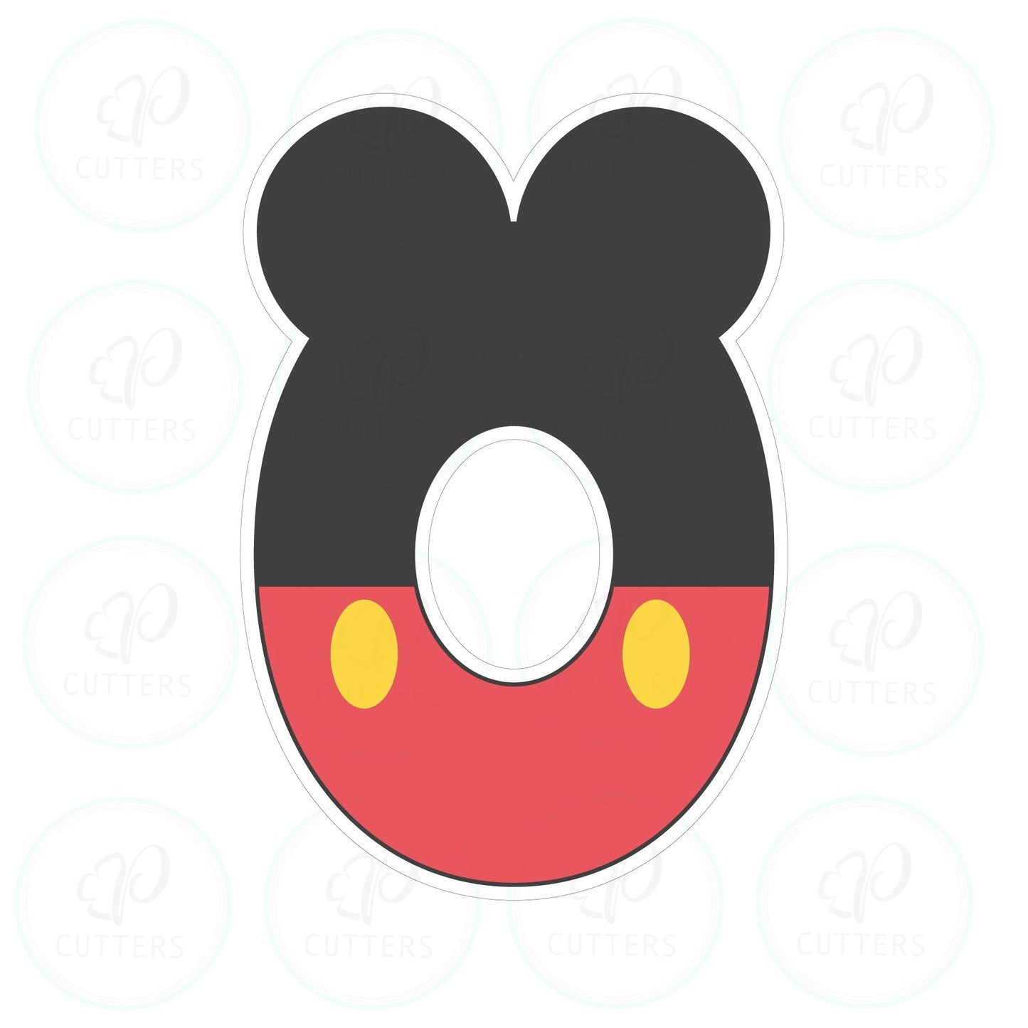 Mouse Ears Numbers Cookie Cutter - Periwinkles Cutters