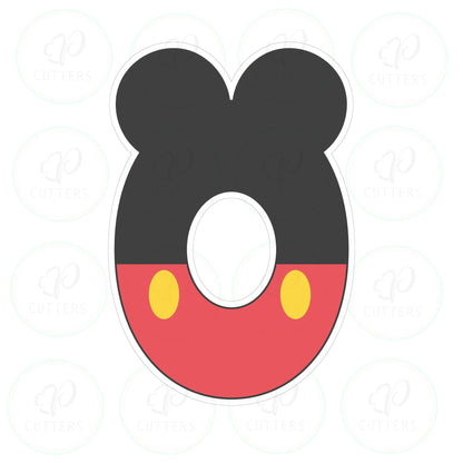 Mouse Ears Numbers Cookie Cutter - Periwinkles Cutters