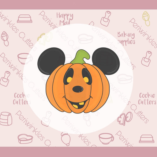 Mouse Ears Pumpkin Cookie Cutter - Periwinkles Cutters