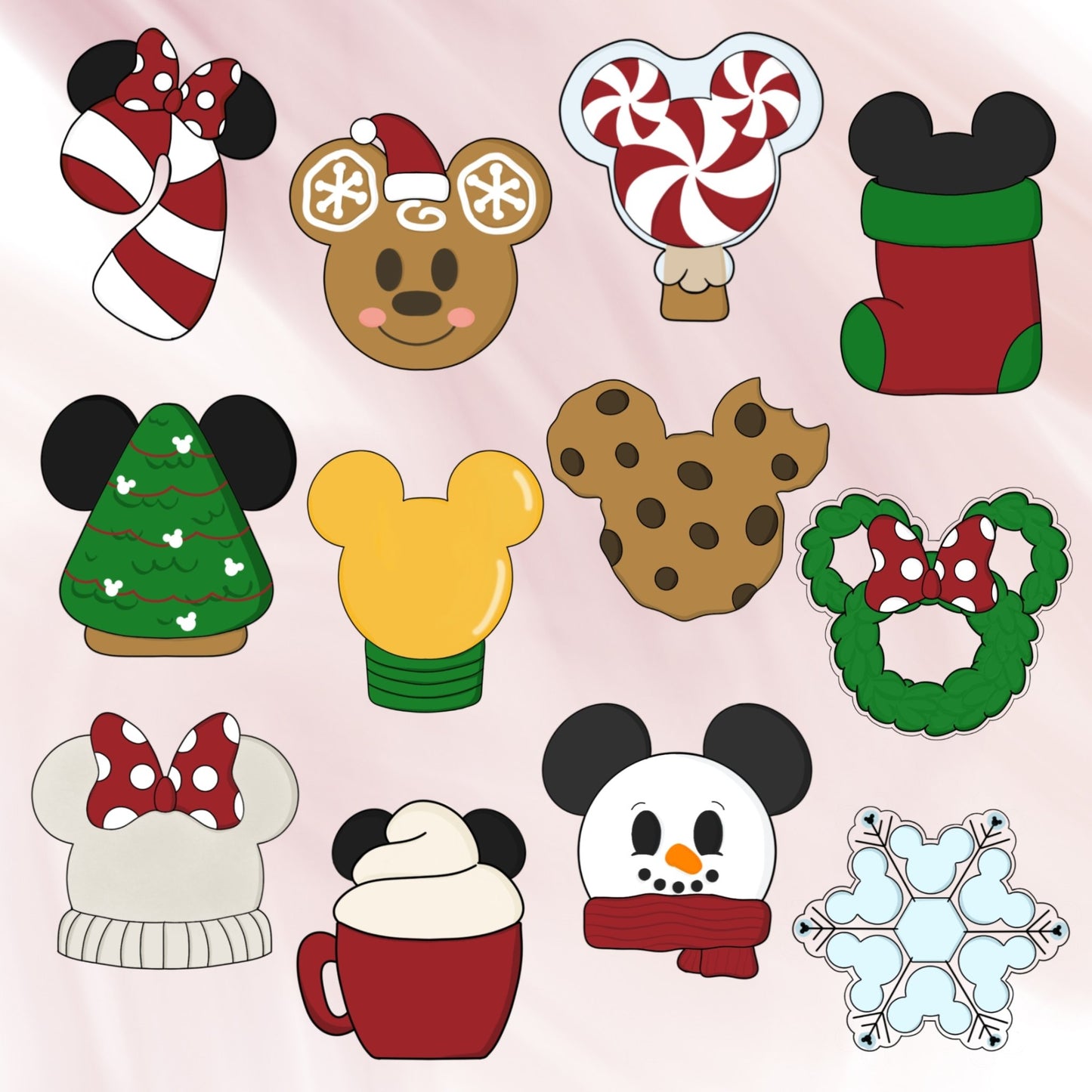Mouse Ears Snowflake Cookie Cutter - Periwinkles Cutters