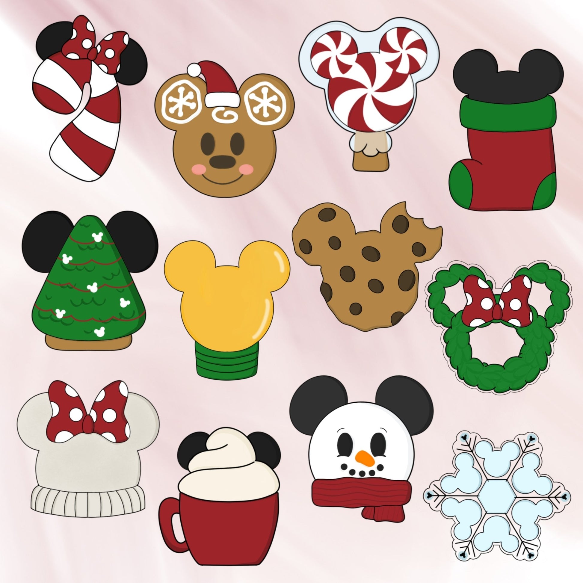 Mouse Ears Snowflake Cookie Cutter - Periwinkles Cutters