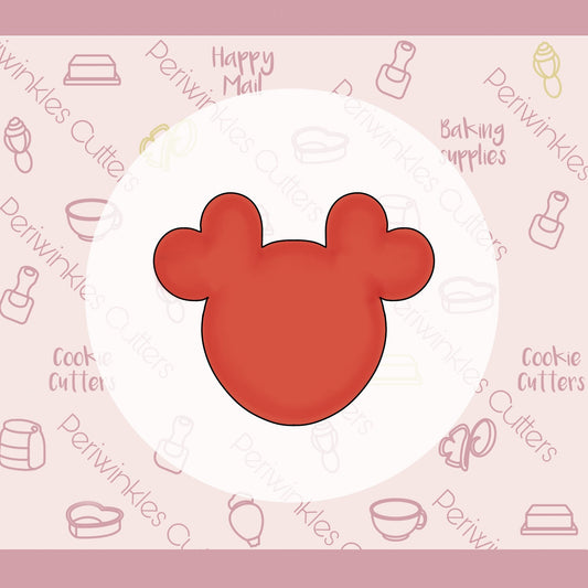 Mouse Heart Ears Cookie Cutter - Periwinkles Cutters