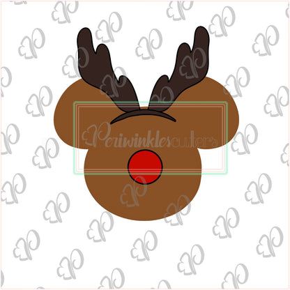 Mouse Reindeer Cookie Cutter - Periwinkles Cutters