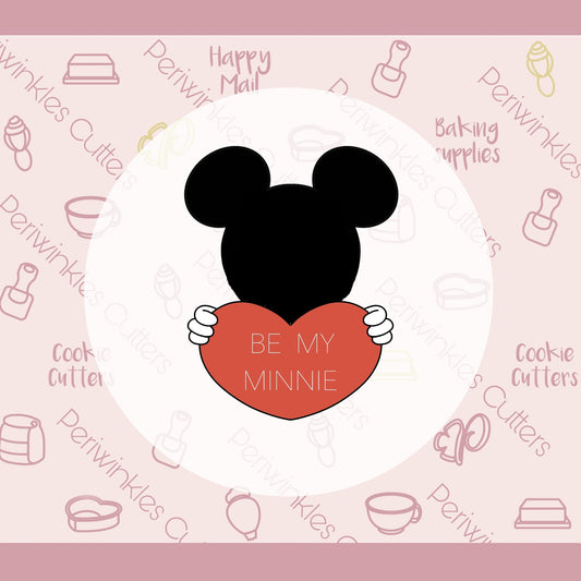 Mouse with Heart Cookie Cutter - Periwinkles Cutters