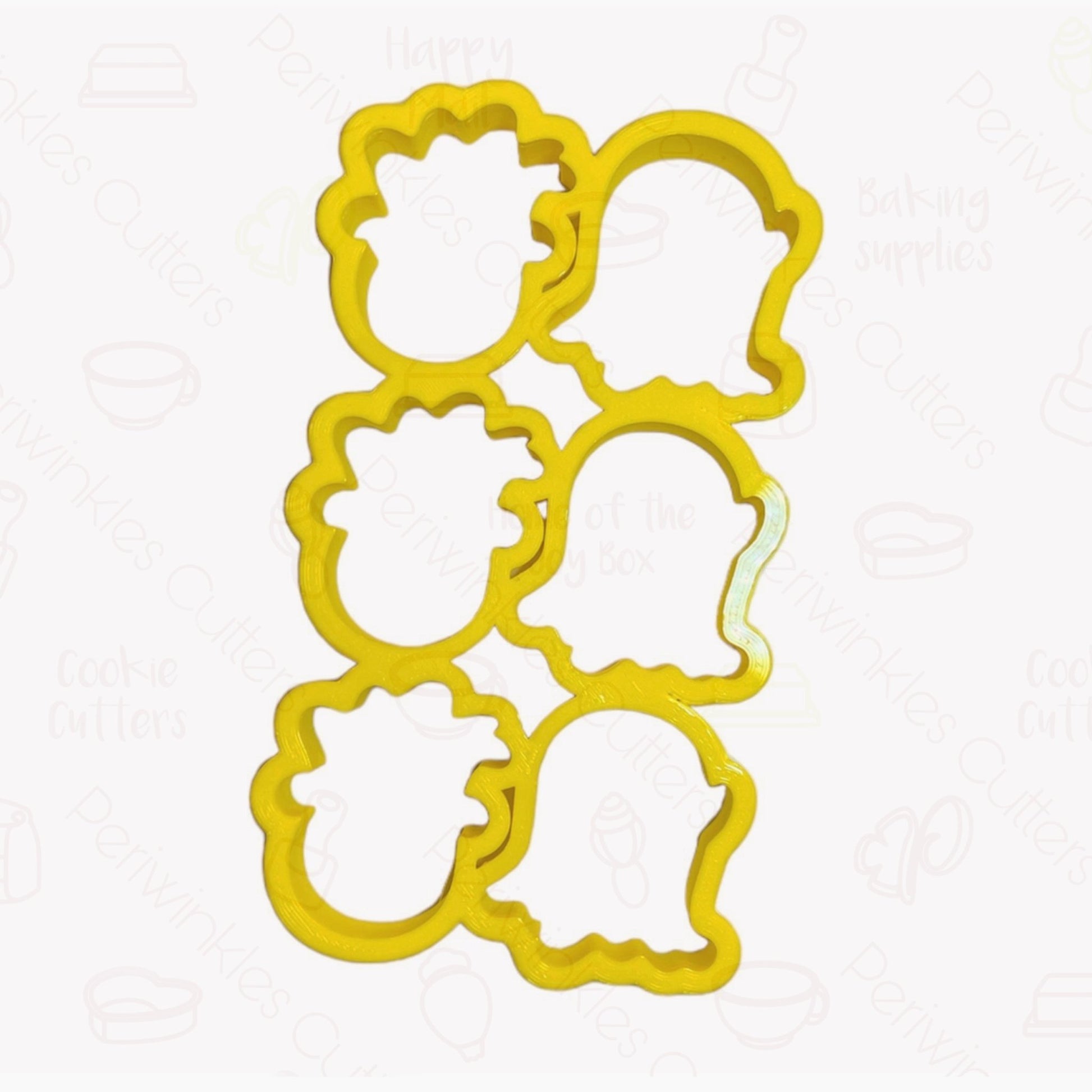 Multi Dancing Ghosts Cookie Cutter 6 in 1 - Periwinkles Cutters Cookie Cutters
