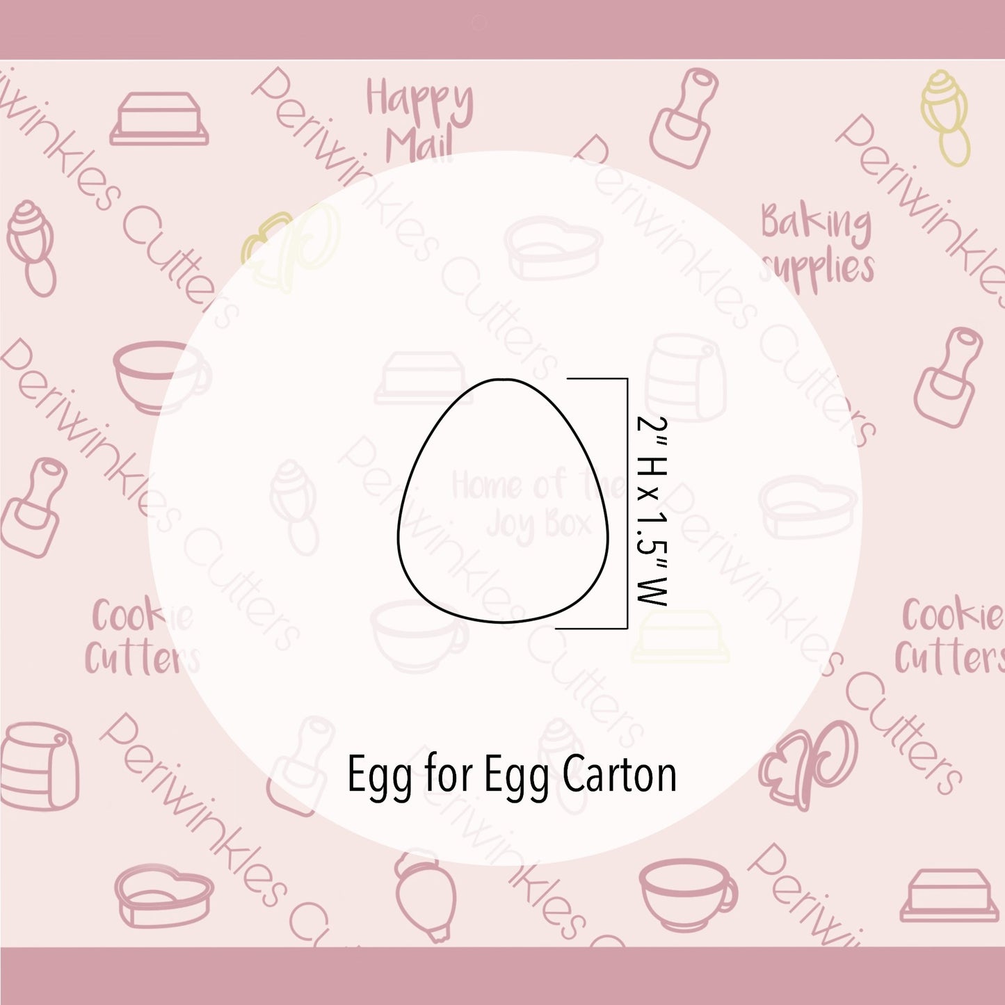 Multi Egg for Eggs Carton Cookie Cutter - Periwinkles Cutters