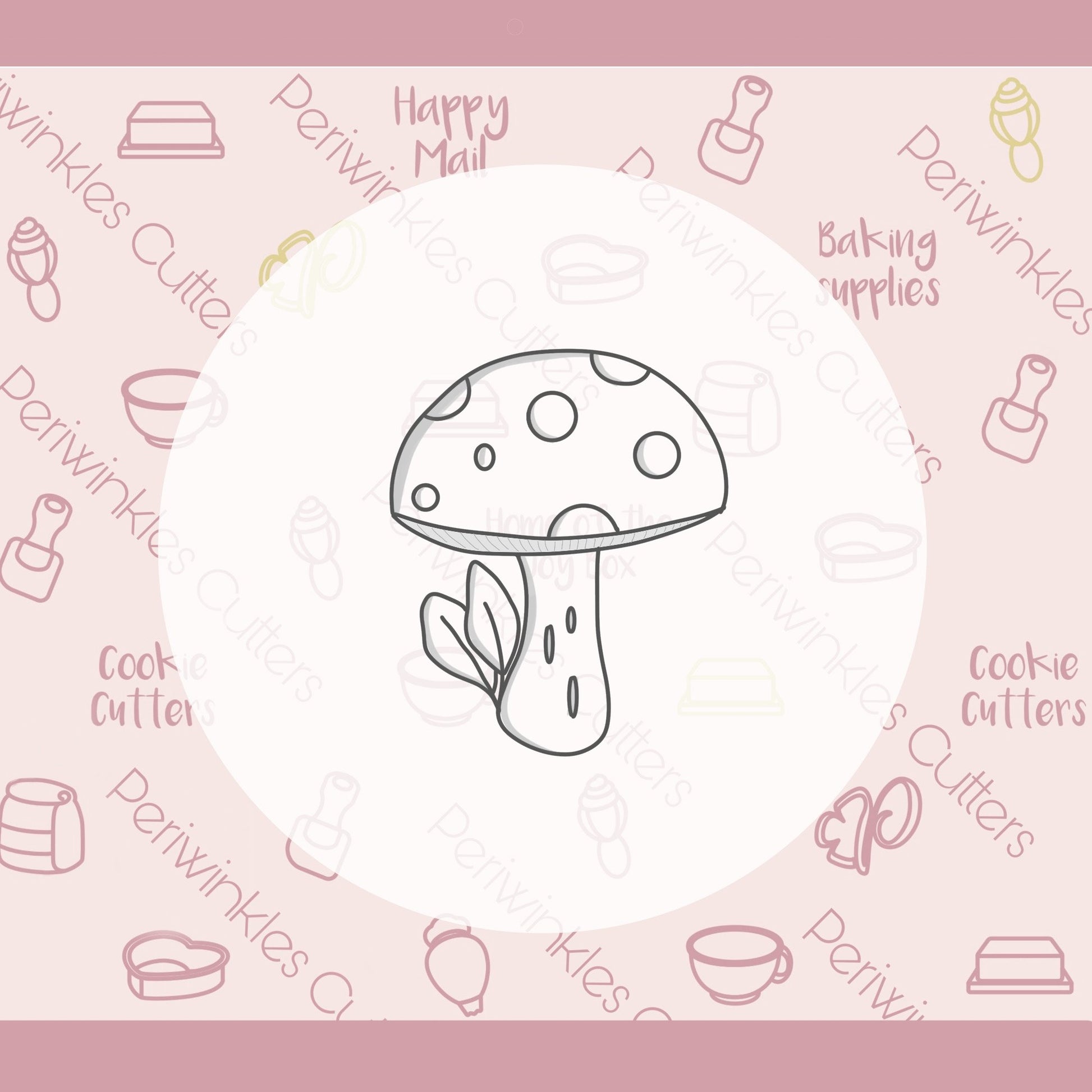 Mushroom Bulb Cookie Cutter - Periwinkles Cutters
