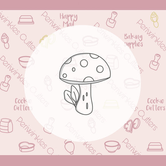Mushroom Bulb Cookie Cutter - Periwinkles Cutters