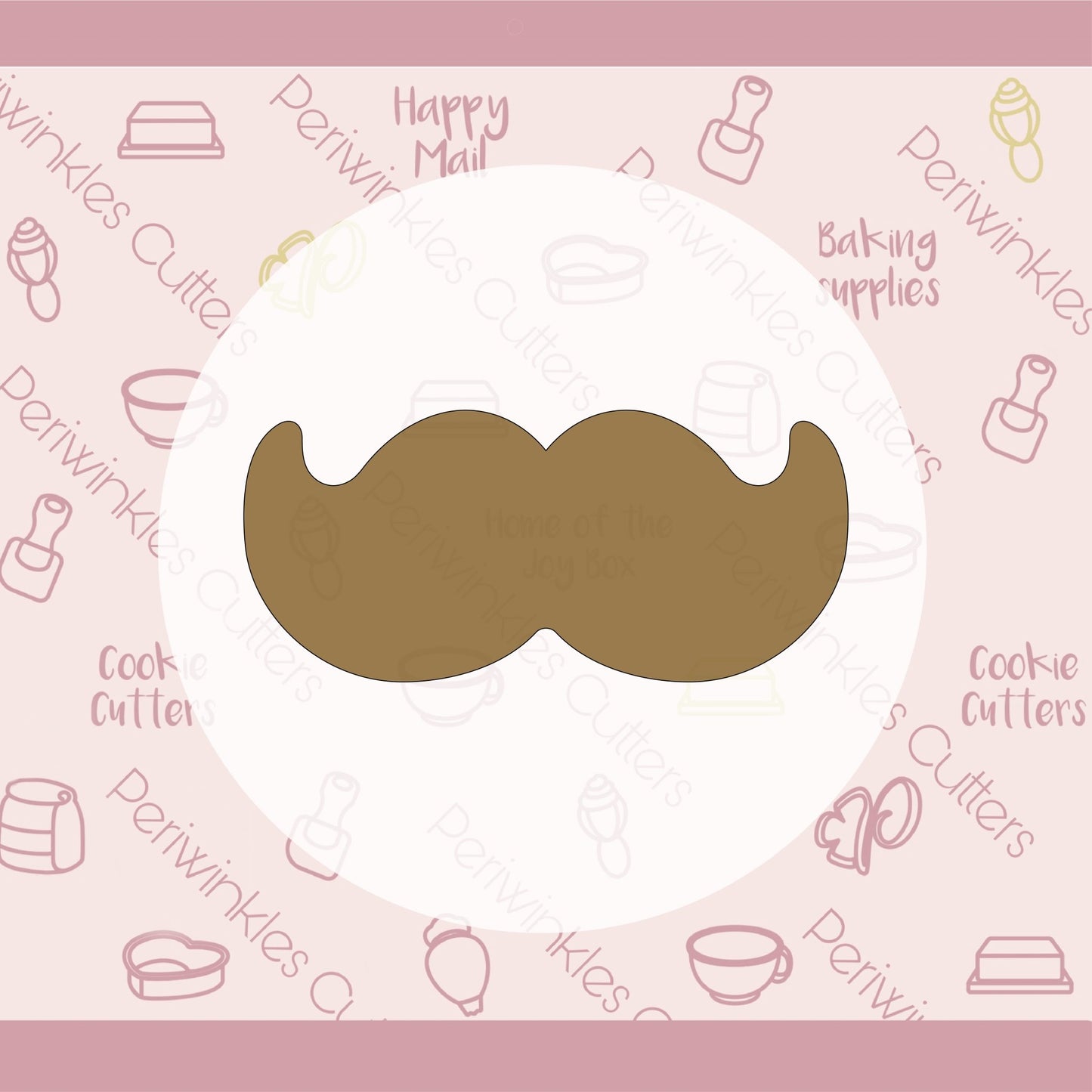Mustache Cookie Cutter - Periwinkles Cutters
