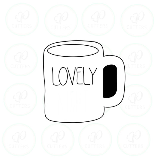 Name Mug Cookie Cutter - Periwinkles Cutters