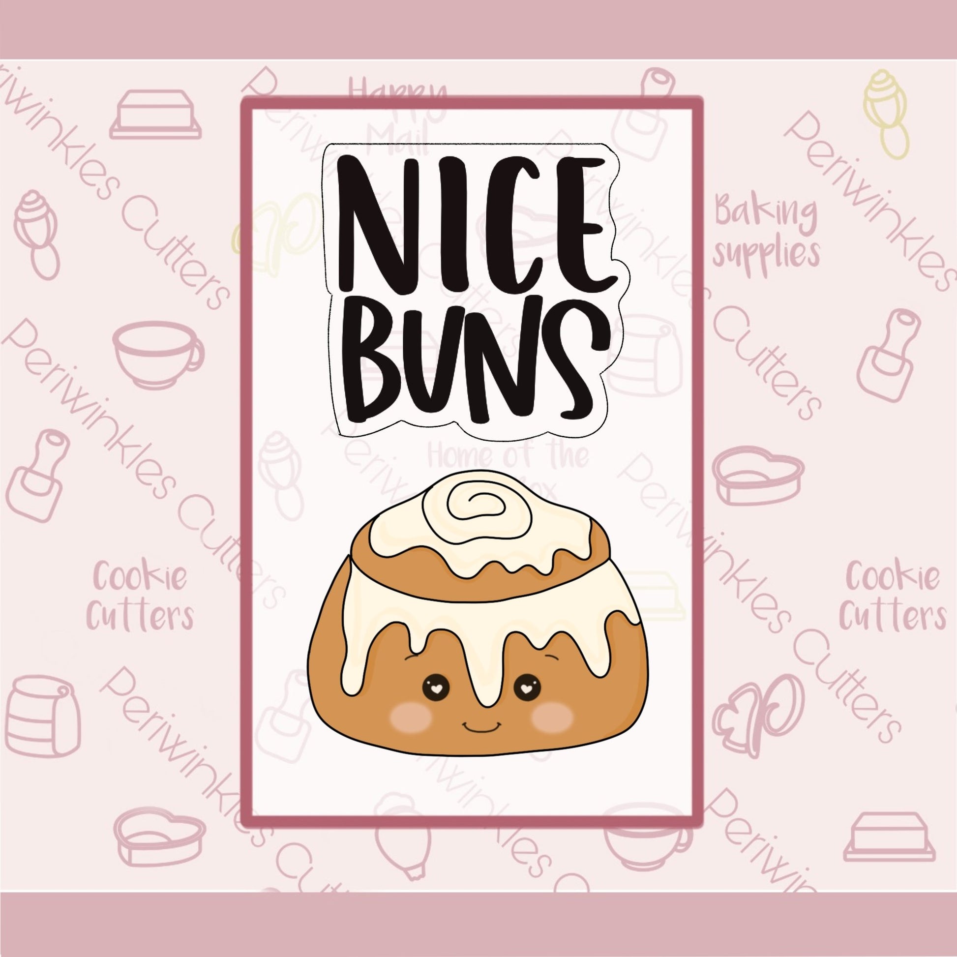 Nice Buns Set of 2 Cookie Cutter - Periwinkles Cutters
