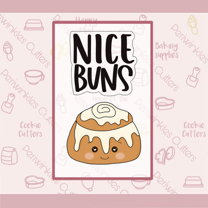 Nice Buns Set of 2 Cookie Cutter - Periwinkles Cutters