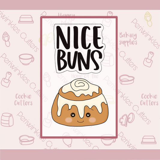 Nice Buns Set of 2 Cookie Cutter - Periwinkles Cutters